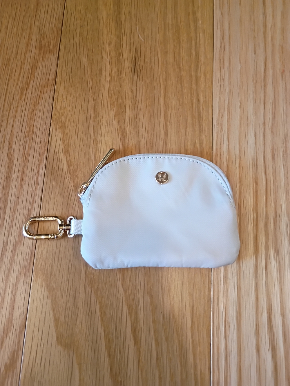 lululemon athletica Grey Key & Card Pouch with Gold Clip